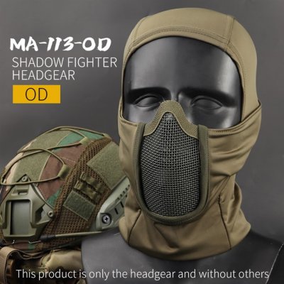 Wosport kukla Shadow se síťovanou ochrannou maskou zelená – Sleviste.cz