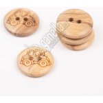 Knoflík Drops Auto (dřevěné) no. 806 15mm – Zboží Dáma