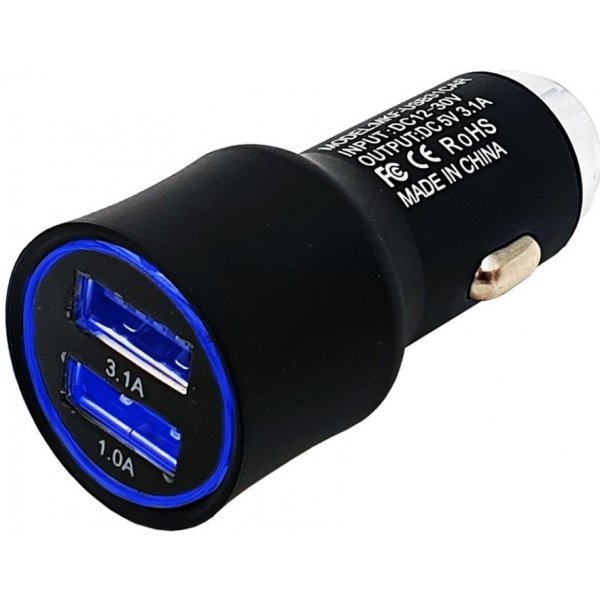 Nabíječky k GPS Nabíječka do auta MKF-USB31CAR 2xUSB, 3,1A