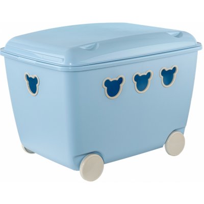 Branq Box Bear s víkem a kolečky 55L Blue – Zboží Mobilmania