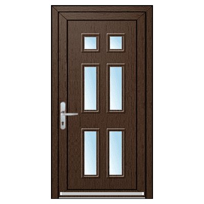 OknaDvereNaMiru.cz Vchodové dveře 3D Ariel 2 zlatý dub 100 x 215 cm – Zboží Mobilmania