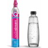 Bombička pro sodobar SodaStream CO2 Quick Connect CQC + skleněná láhev 1l