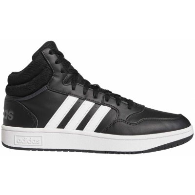 adidas Hoops 3.0 Mid core black/cloud white/grey six – Zboží Mobilmania