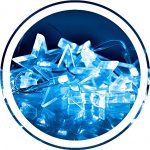 Solight LED vánoční řetěz hvězdy 1,5m 10x LED 2x AA modré světlo 1V52-B – Hledejceny.cz