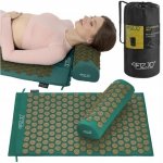 Sada pro akupresuru 4FIZJO zeleno-zlatá + polštář – Zboží Dáma