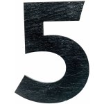Domovní číslo „5“, 150 × 100 mm, břidlice 1725 – Hledejceny.cz