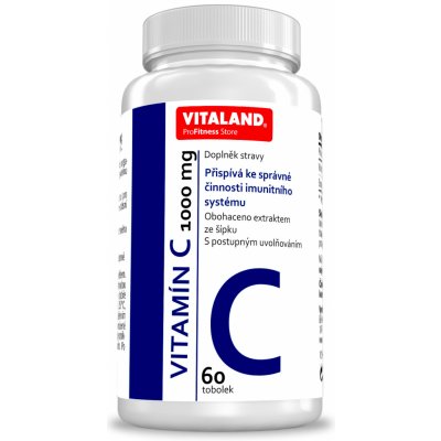Vitaland Vitamin C 1000 60 tablet – Zboží Mobilmania