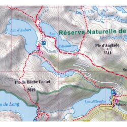 turistická mapa pyreneje Střední Pyreneje Central Pyrenees 1:50t turistická mapa TQ  turistická mapa pyreneje