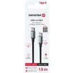 Swissten 71528203 USB-C / USB-C, 1,5m, černý – Zboží Mobilmania