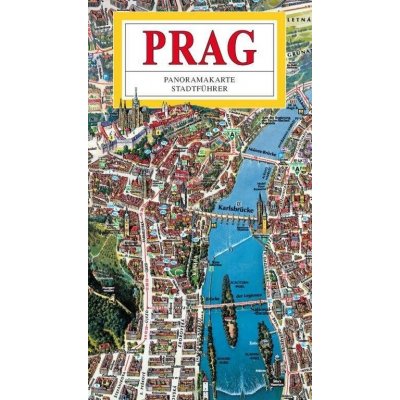 Praha panoramatická mapa velká
