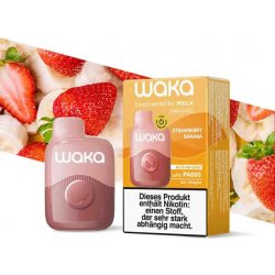 WAKA soPro Strawberry Banana 18 mg 700 potáhnutí 1 ks
