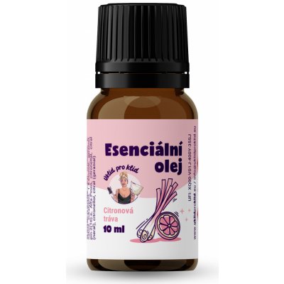Úklid pro klid Esenciální olej s vůní Citronová tráva 10 ml – Zboží Dáma