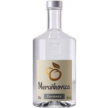 Žufánek Meruňkovica 45% 0,5 l (holá láhev)