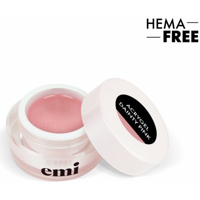 Emi Acrygel Dainty barevný stavební akrygel s shimmerem pink 15 g – Zboží Mobilmania