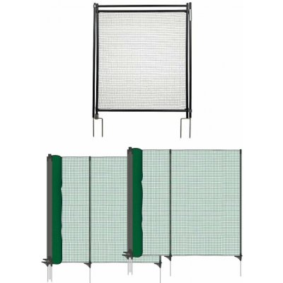 Sada dvou nevodivých ohradníkových sítí 90 cm s brankou pro psy, kočky, králíky a drůbež – Sleviste.cz