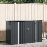 Omaxi zahradní úložná bedna 214 x 82 x 132 cm ocel černá 750518 – Zboží Mobilmania