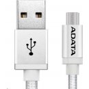 usb kabel ADATA AMUCAL-100CMK-CSV Micro USB, 1m, stříbrný