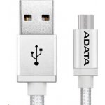 ADATA AMUCAL-100CMK-CSV Micro USB, 1m, stříbrný – Zboží Mobilmania
