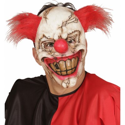 Hororová latexová maska klauna zabijáka – Zboží Mobilmania