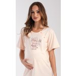Vienetta dámská noční košile mateřská Maruška světle lososová – Zboží Mobilmania