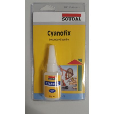 SOUDAL Cyanofix 84A vteřinové lepidlo 20g – Zboží Mobilmania