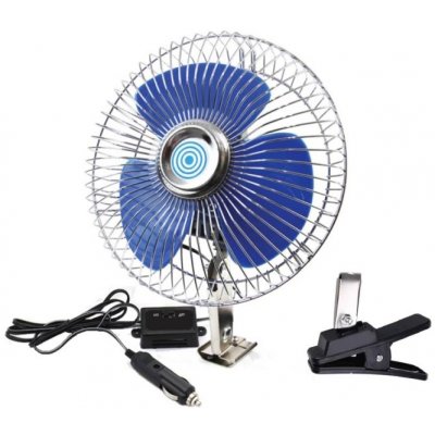 AMIO Ventilátor do auta otočný kovový 12V – Sleviste.cz