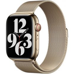 Apple Watch 45mm řemínek milánský tah zlatý MTJP3ZM/A