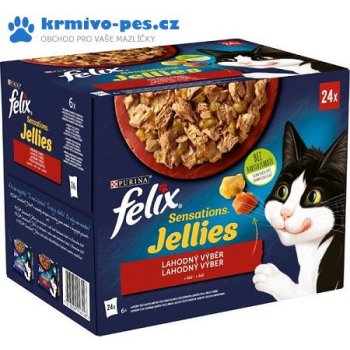 Felix Sensations Jellies v želé 24 x 85 g