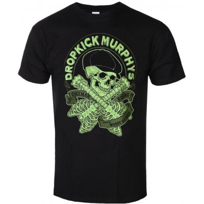 Tričko metal KINGS ROAD Dropkick Murphys Skelly Guitar Bones černá – Hledejceny.cz