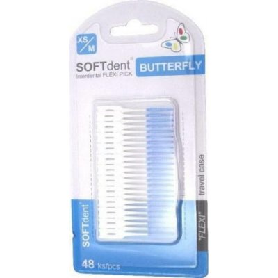 SOFTdent Butterfly dentální párátka XS/M 48ks – Sleviste.cz