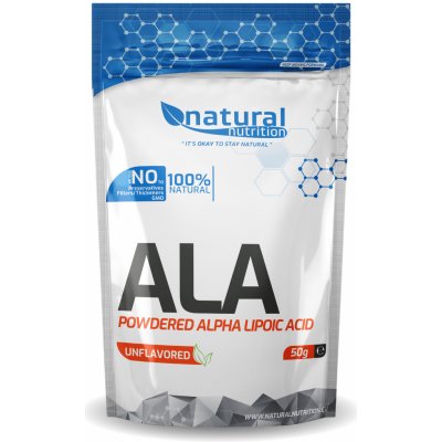 Natural Nutrition ALA kyselina alfa-lipoová v prášku 50 g – Hledejceny.cz