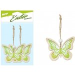 UNIPAP závěs Motýli dřevo 2ks/7cm zelení 2221616 – Hledejceny.cz