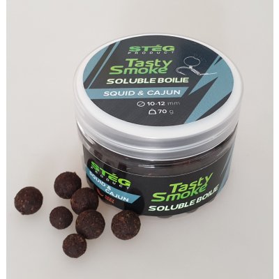 Stég Tasty Smoke Soluble Boilies 70g 10-12mm Squid & Cajun – Zbozi.Blesk.cz