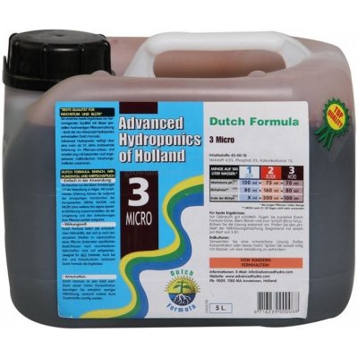 Advanced Hydroponics Dutch formula Micro 25 l