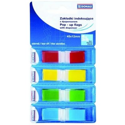 Záložky v zásobníku 12 x 45 mm - mix barev – Hledejceny.cz