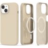 Pouzdro a kryt na mobilní telefon Apple Pouzdro TECH-PROTECT SILICONE MAGSAFE IPHONE 15 SAND béžové