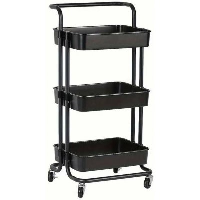 Servírovací stolek kolečka kov plast černá NoBi ASPAS – Zbozi.Blesk.cz