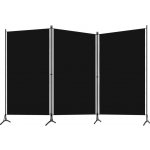 VidaXl 3 dílný dělič místností černý 260 x 180 cm – Zboží Dáma