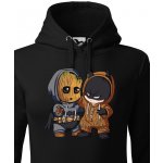 Dámská mikina Batman a Groot černá Canvas – Zboží Dáma
