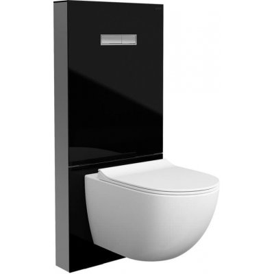 VitrA Vitrus pro závěsné WC černý 770-5761-01 – Zboží Mobilmania