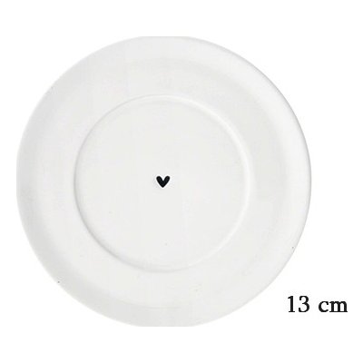 Bastion Collections Malý podšálek Little HEART in black 13 cm RJ-PL-CUP-SM-001-BL – Zboží Mobilmania