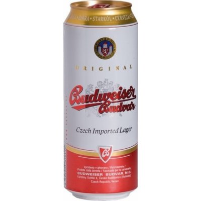 Budvar 12% 0,5 L (plech) – Zboží Dáma
