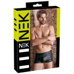 Matně černé boxerky se zipem a ozdobným šněrováním zn. NEK – Sleviste.cz