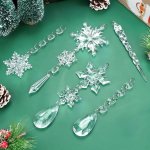 4Leaders Vánoční ozdoby na stromeček ledové ornamenty 5 ks 13-19 cm – Sleviste.cz