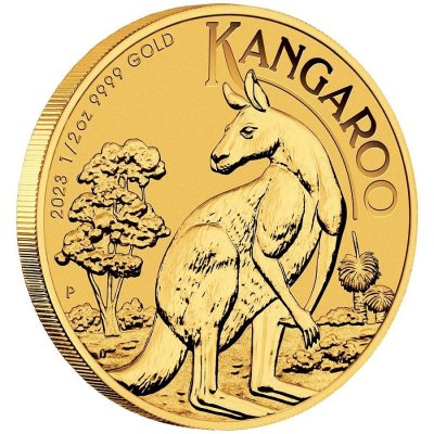 The Perth Mint zlatá mince Australian Kangaroo 1/2 oz – Zboží Dáma
