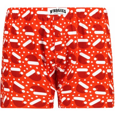 Frogies Dámske boxerky Red hat Frogies Christmas bílá | červená – Zboží Dáma