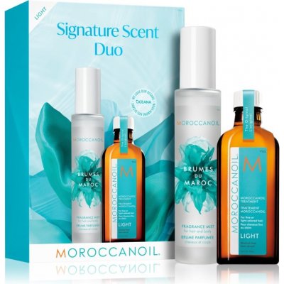 Moroccanoil Treatment Brumes Du Maroc parfémovaný sprej na tělo a vlasy 100 ml + Treatment Light olej pro jemné, barvené vlasy 100 ml dárková sada