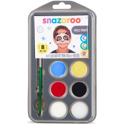 Obličejové barvy 5 x 2 ml houbička a štětec Léto – Zbozi.Blesk.cz