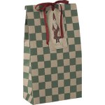 Maileg Papírový sáček Checker Green 30,5 cm – set 5 ks, zelená barva, papír – Zboží Živě
