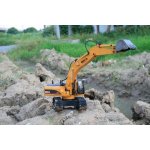 Amewi Celokovový profi pásový bagr 2,4GHz 23 kanálů RTR 1:14 – Sleviste.cz